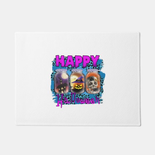 Halloween Happy Halloween Birthday Fußmatte (Vorderseite)