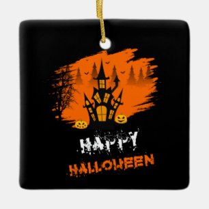 Halloween Happy Halloween Birthday Keramikornament