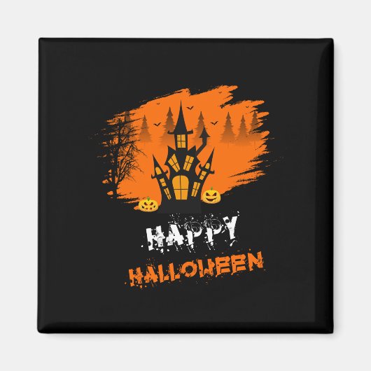 Halloween Happy Halloween Birthday Magnet (Vorne)