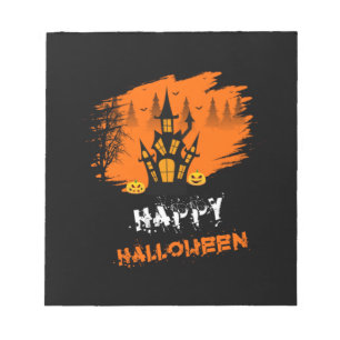 Halloween Happy Halloween Birthday Notizblock