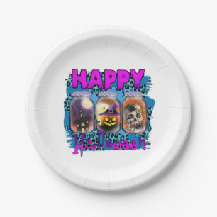 Halloween Happy Halloween Birthday Pappteller