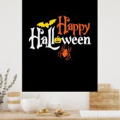 Halloween Happy Halloween Birthday Poster (Küche)