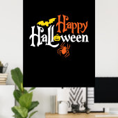Halloween Happy Halloween Birthday Poster (Heimbüro)