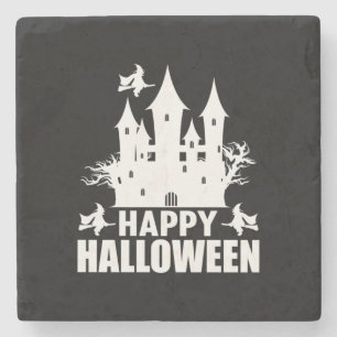 Halloween Happy Halloween Birthday Steinuntersetzer