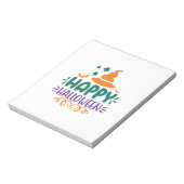 Halloween Happy Halloween Notizblock (Rotiert)