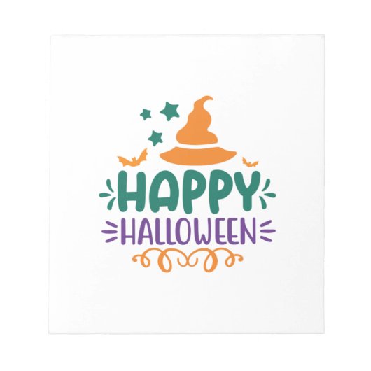 Halloween Happy Halloween Notizblock (Vorderseite)