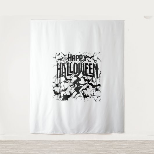 Halloween Happy Halloween Wandteppich (Vorderseite)