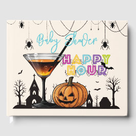 Halloween Happy Hour Pumpkin Cocktail Babydusche Gästebuch