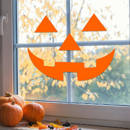 Halloween Happy Pumpkin Face Window Vinyl Decal Fensteraufkleber
