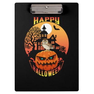 Halloween Happy Pumpkin Halloween Klemmbrett