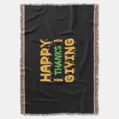 Halloween Happy Thanksgiving Birthday Decke (Vorderseite Vertikal)