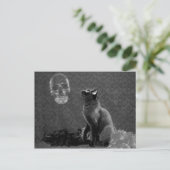 Halloween Happy & the Ghost Postkarte (Stehend Vorderseite)