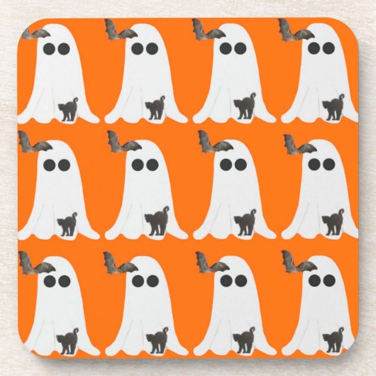 Halloween-Hard-Plastik-Untersetzer Getränkeuntersetzer (Vorderseite)