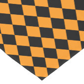 Halloween-Harlequin-Orange-Schwarz-Muster Kurzer Tischläufer (Ecke)