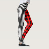 Halloween Harlequin und Stripes Leggings (Rechts)
