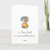 Halloween-Häschenfeekarte Karte (Rückseite)