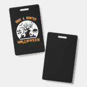Halloween hat ein sonniges Geburtstag Ausweis (Vorder- & Rückseite)