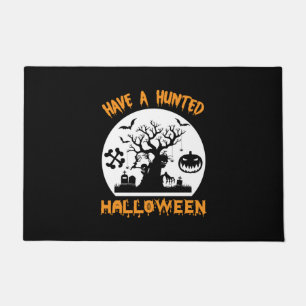 Halloween hat ein sonniges Geburtstag Fußmatte