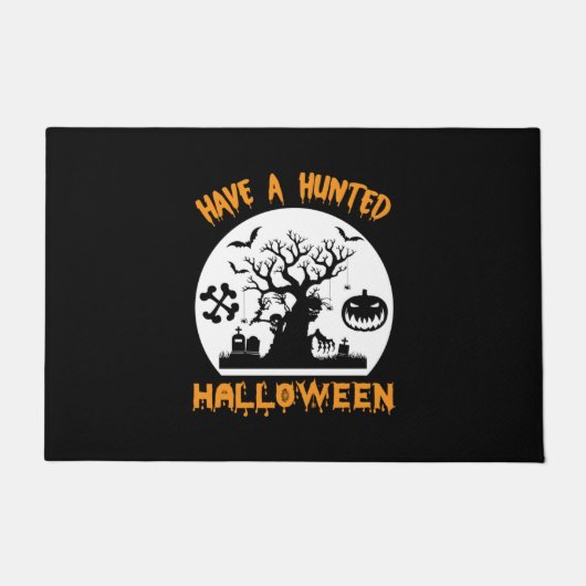 Halloween hat ein sonniges Geburtstag Fußmatte (Vorderseite)