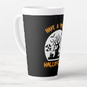 Halloween hat ein sonniges Geburtstag Milchtasse (Linke Ecke)