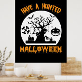Halloween hat ein sonniges Geburtstag Poster (Küche)