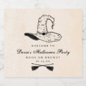 Halloween-Hat-Label Alkoholflaschenetikett (Einzelnes Label)