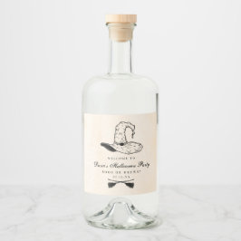 Halloween-Hat-Label Alkoholflaschenetikett