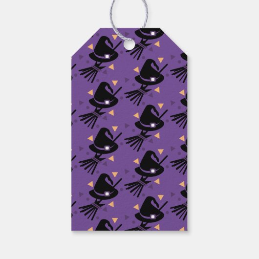 Halloween Hat Orange Trick oder Treat Candy Geschenkanhänger (Rückseite)