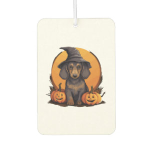 Halloween-Hat-Pumpkin-Dog-Dackel Autolufterfrischer