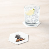 Halloween Hat Pumpkin Dog Great Dane Untersetzer (Vor Ort)