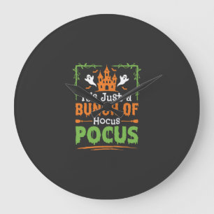 Halloween-Haufen Hokuspokus Große Wanduhr