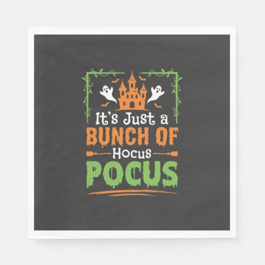 Halloween-Haufen Hokuspokus Serviette (Vorderseite)