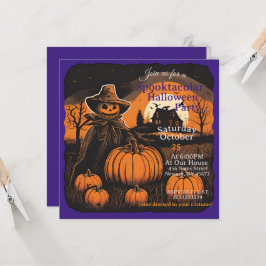 Halloween Haunt Scarecrow's Watch Einladung