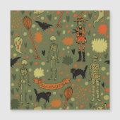 Halloween Haunt: Spooky Vintag Mix Magnetkarte (Vorderseite)