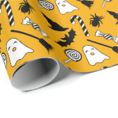 Halloween Haunt Wrapping Paper Geschenkpapier (Rolleneckpunkt)