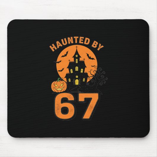 Halloween Haunted 67 Six Seven Meme 1 (1)  Mousepad (Vorne)