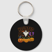 Halloween Haunted By 6 7 Six Seven Gen Alpha Z 67 Schlüsselanhänger (Vorderseite)