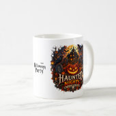 Halloween Haunted Nights Tasse –Gruseliger Kürbisp (VorderseiteRechts)