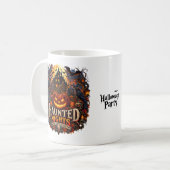 Halloween Haunted Nights Tasse –Gruseliger Kürbisp (Vorderseite Links)