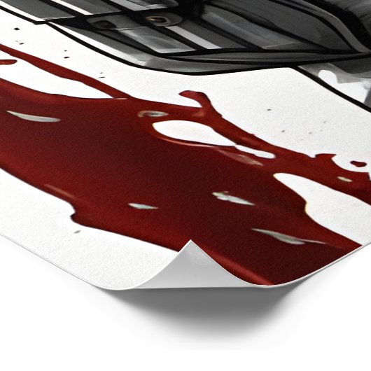 Halloween Haunting Art, blutiger Killer-Albtraum Poster (Ecke)