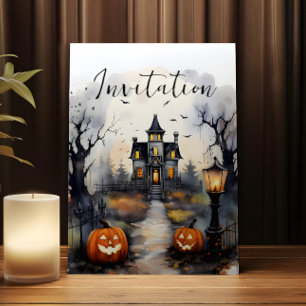 Halloween Haus Einladungskarte Einladung