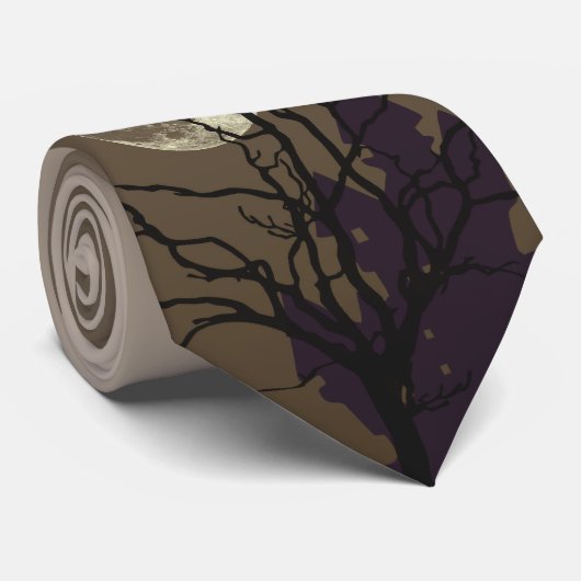 Halloween-Haus Krawatte (Gerollt)