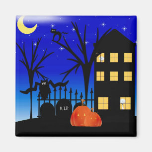 Halloween-Haus Magnet