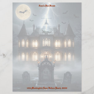 Halloween-Haus mit Frankie, dunkelgrau Flyer