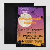 Halloween-Haus-Party Einladung (Vorne/Hinten)