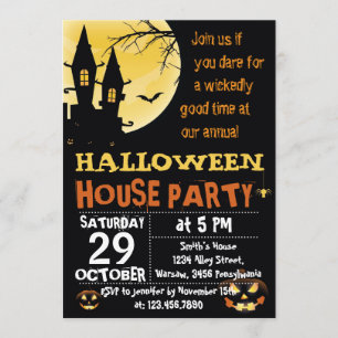 Halloween-Haus-Party Einladung