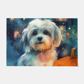 Halloween Havanese mit Pumpkins Beängstigend Fußmatte (Vorderseite)