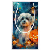 Halloween Havanese mit Pumpkins Beängstigend Kleine Geschenktüte (Vorderseite)