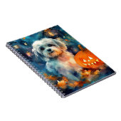 Halloween Havanese mit Pumpkins Beängstigend Notizblock (Rechte Seite)