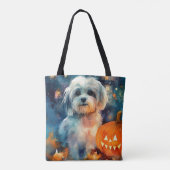 Halloween Havanese mit Pumpkins Beängstigend Tasche (Rückseite)